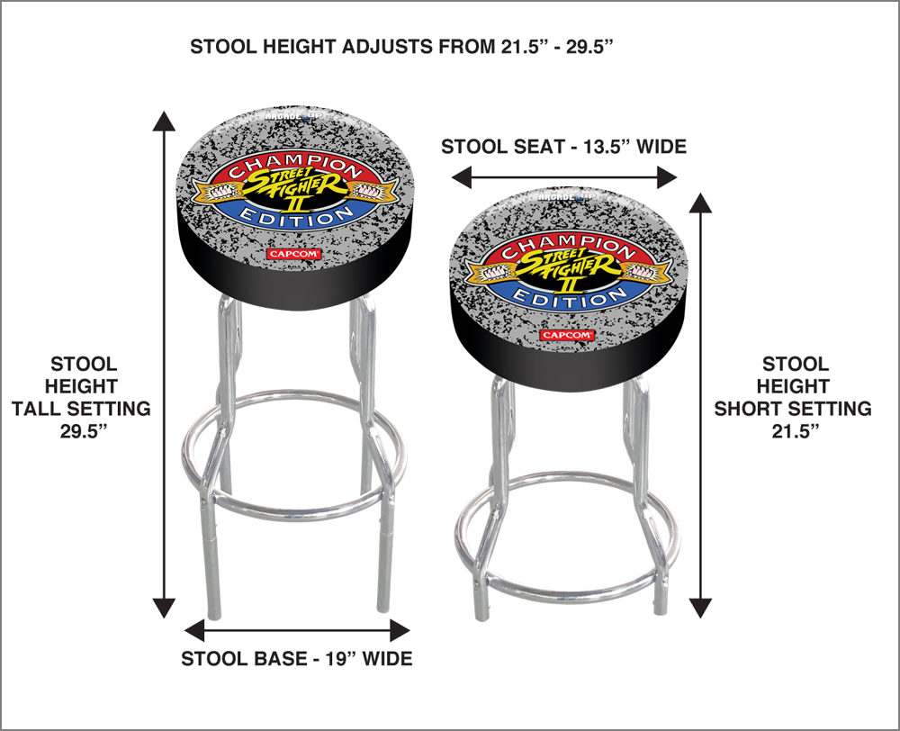 Street Fighter Adjustable Stool