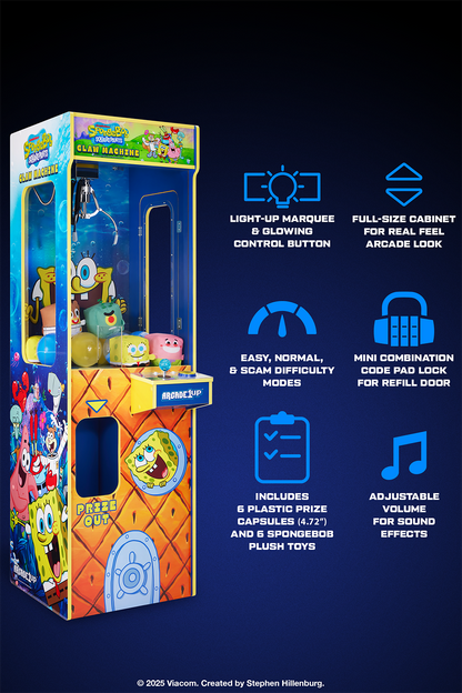 Arcade1Up SpongeBob SquarePants Claw Machine